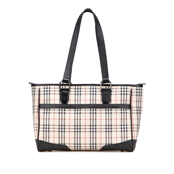 Pre-Loved Burberry House Check Canvas Tote - Picture 1 of 11